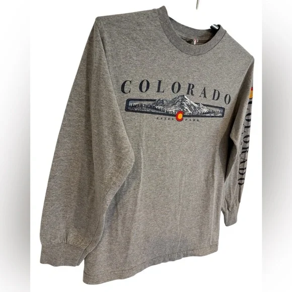 Gray Colorado Long Sleeve Shirt, Youth Small - Picture 3 of 8